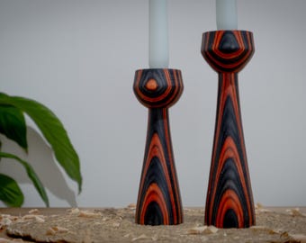 Handgemachter Naturholz-Kerzenhalter, dekoratives Wohndekor