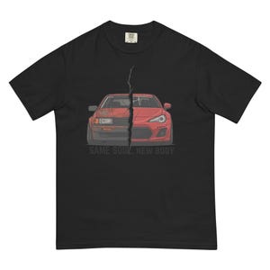 JDM Car Split Art Shirt: AE86 vs GR86 Drift Legacy Tee