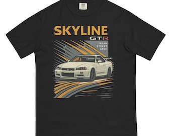 Nissan R34 GTR Skyline Race Legends Tee | JDM Street Style Shirt
