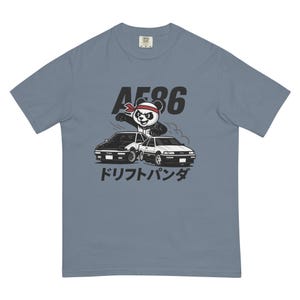 AE86 Drift Panda-shirt: JDM Toyota Trueno Levin-shirt met print