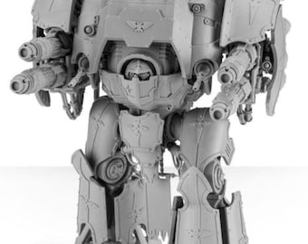 Grimdark knight version 2 model kit for wargames
