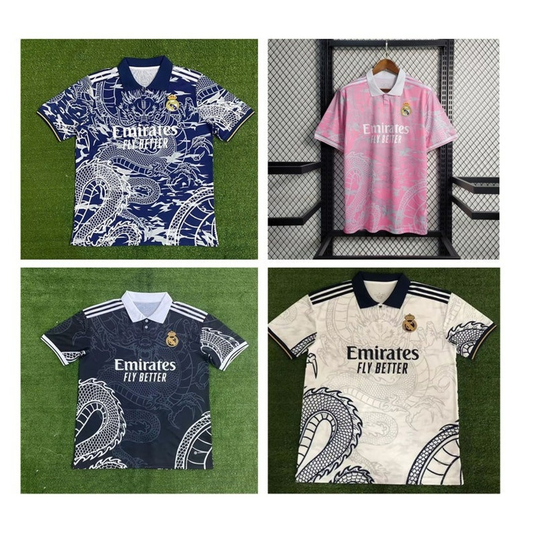 Real Madrid Pink Dragon/blue Dragon Special Jersey,real Madrid Jersey,real Madrid Dragon Kit