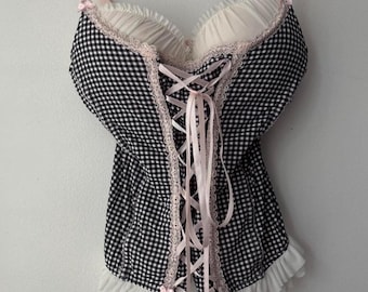 vintage bustierkorset melkmeisje in Duitse stijl