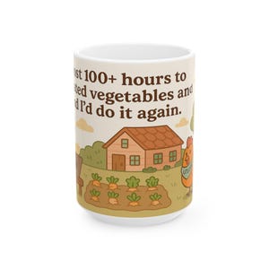 Caneca inspirada em Stardew Valley, estilo fazenda, perfeita para gamers. Ideal para decorar sua cozinha com estilo cottagecore. imagem 2
