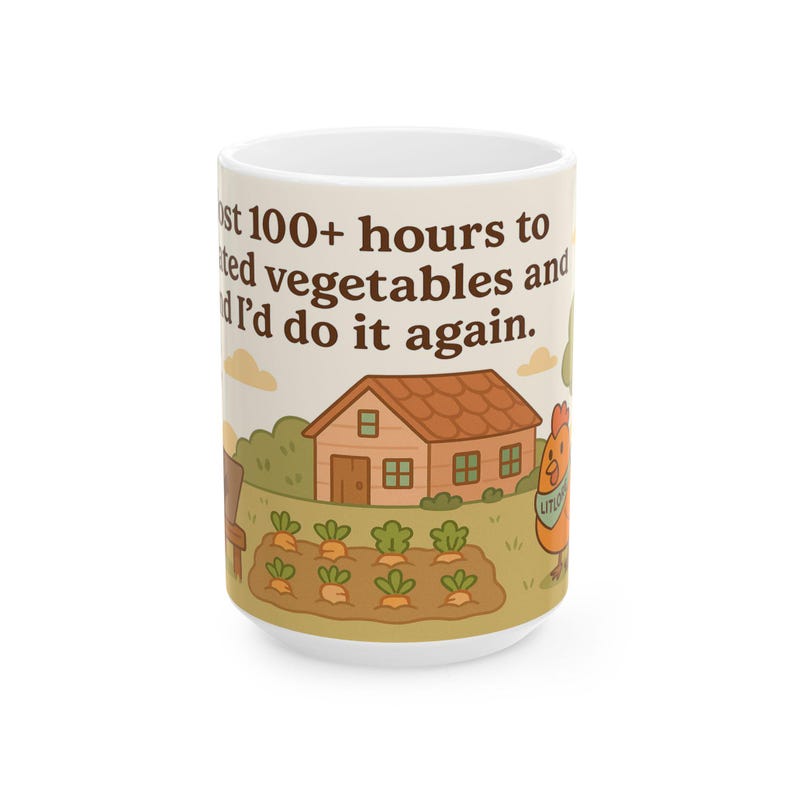 Caneca inspirada em Stardew Valley, estilo fazenda, perfeita para gamers. Ideal para decorar sua cozinha com estilo cottagecore. imagem 2