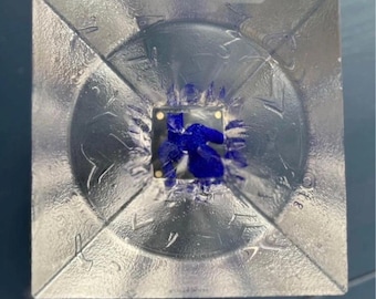 Rare Vintage A Bertil Vallien For Kosta Boda, Sweden Modern Square Glass Bowl