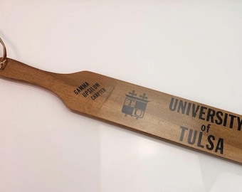 Vintage university of tulsa wooden paddle 1970