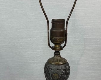 French/Paris Bronze Urn Table Lamp Marble Base Neoclassical VINTAGE/ANTIQUE