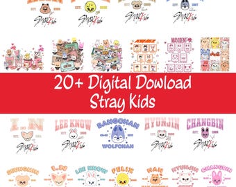 Cute Stray Kids Png, Kpop PNG Bundle, Ateez Members Png, Kpop World Tour Png, Kpop Characters Png, Kpop Fan Gift, Kpop Stray Kids Png