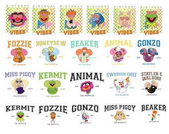 Muppets Png Bundle, The Muppet Show Png, Vintage Dis.ney The Muppets Show Characters Png, The Muppet Family, Family Vacation, Dis.ney Trip