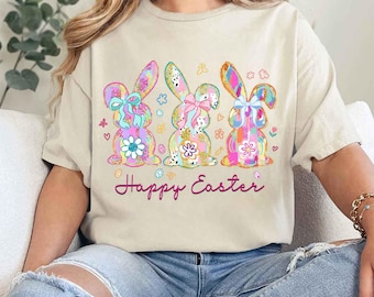 Coquette Easter Bunny Png, Happy Easter PNG, Easter Coquette Png, Brushstroke Easter Png, Glitter Easter Png, Retro Easter Png, Easter Girl