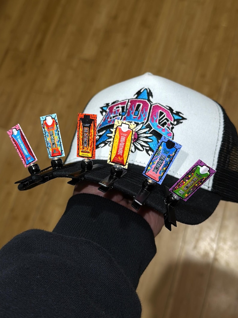 Beatbox Drink Rave Sprout Clip – EDM Festival Accessory – 6 Pack - Etsy