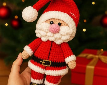 Santa Crochet Pattern, Santa Claus Amigurumi, Santa Claus Crochet Pattern, Santa Christmas Crochet, Magic Santa Crochet Pattern In English