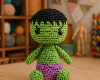Superhero Amigurumi Crochet Pattern PDF, Superhero Doll Tutorial, DIY Crochet Plush Toy, Superhero Crochet Pattern, Easy Crochet Pattern