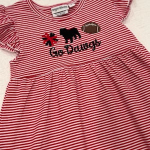 georgia bulldogs jersey dress Licensed Black Georgia Bulldog Mascot Midi Tee Dress Queen of Sparkles