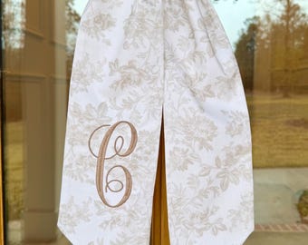 Multi Seasonal Wreath Sash. Personalized Floral Sash.