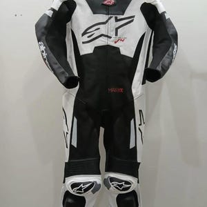 Alpinestars Leather Suit Handmade Genuine Cowhide Leather GP Plus V4 Suit Racing Bikers Suit Design For Bike Riders Perfect Christmas GIFT