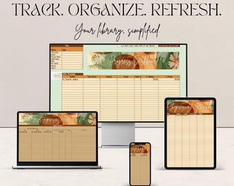 Persönliche Bibliothek Buch Tracker | Google Sheets Lesetagebuch (Digitaler Download)