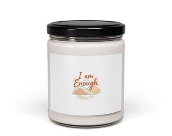 Ich bin genug Soja Kerze | Slow Life, Self Love Slogan 9 Unzen