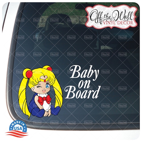 Baby On Board Cute Sweet Vinyl Sticker Decal Window Car Van Bike 2660 