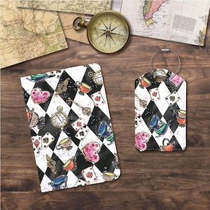 Passport Holder/Cover & Luggage Tags | Alice Elements Fabric