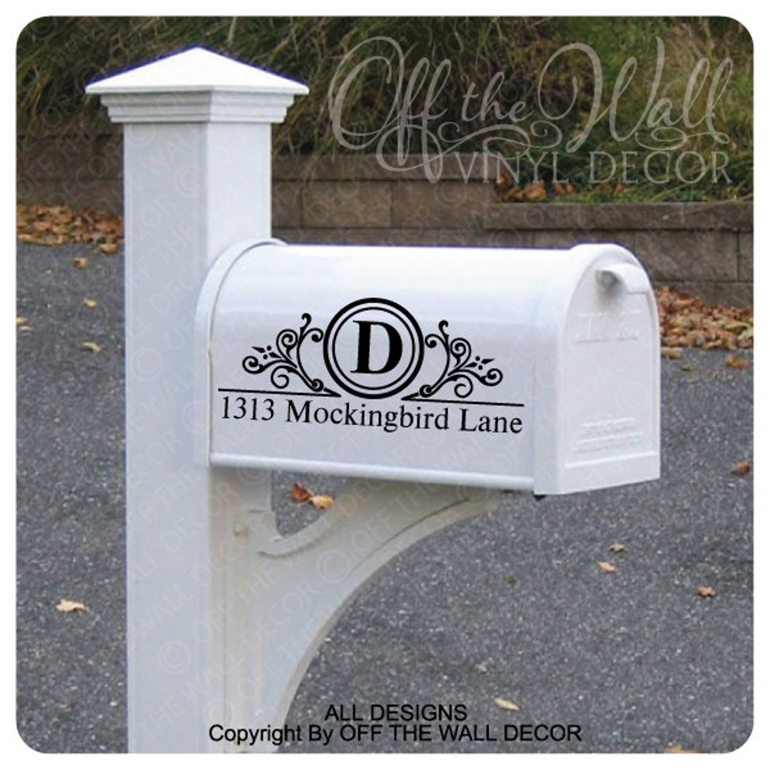 Includes 2 Vinyl Mailbox Lettering Decoration Decal Sticker X2 Etsy