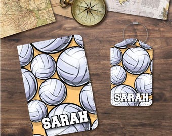 Passport Holder & Luggage Tags | Volleyball Themed