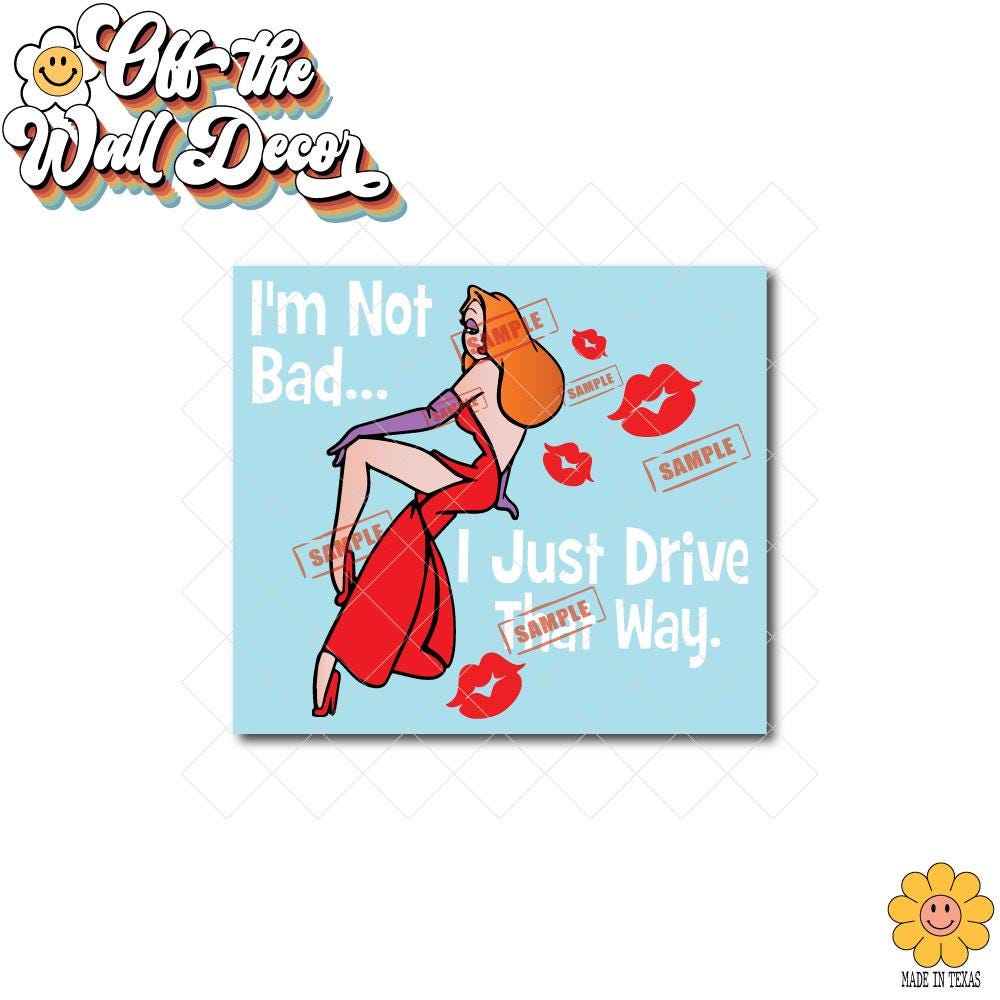 Jessica Rabbit Vinyl Car Decal: 