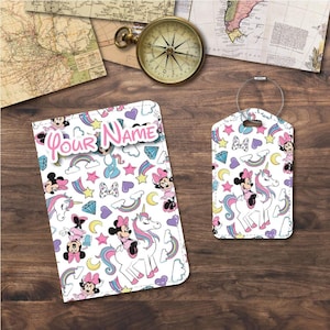 Housse De Passeport Licornes Et Arcs-en-ciel - My World Is All Unicorns And Rainbows