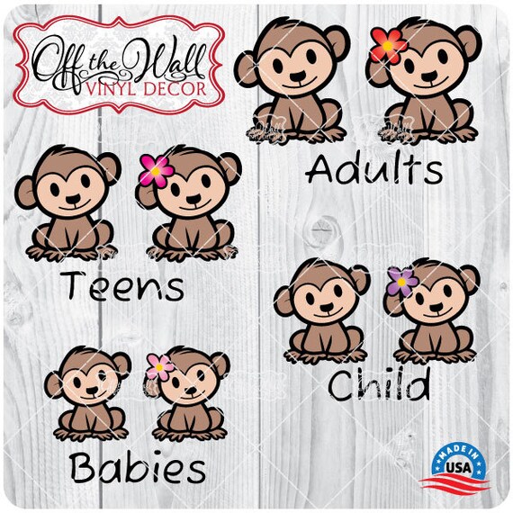 Buy Cute Monkey Family Stick Figure Car/truck/vehicle Vinyl Decal Online in India - Etsy Buy Cute Monkey Family Stick Figure Car/truck/vehicle Vinyl Decal Online in India - Etsy