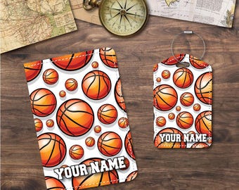 Passport Holder & Luggage Tags | Basketball Themed