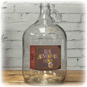 UP Movie Inspired &quot;Our OR My&quot; Adventure Fund Scrapbook Replica | Label Sign | Printed Waterproof Die-cut Sticker