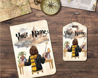 Passport Holder/Cover & Luggage Tags | Wizard or Witch Table