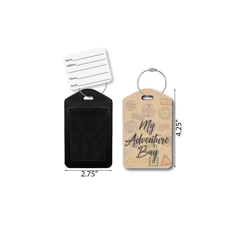 OffTheWallVinylDecor Passport Holder and Luggage Tag