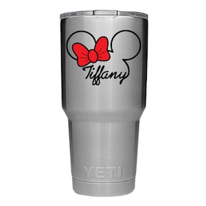 PERSONALIZED Mouse Ears Vinyl Decal Sticker - For Tumblers