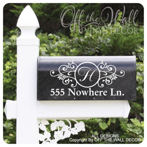 Vinyl Mailbox Lettering Decoration Decal Sticker X2 For Each Etsy