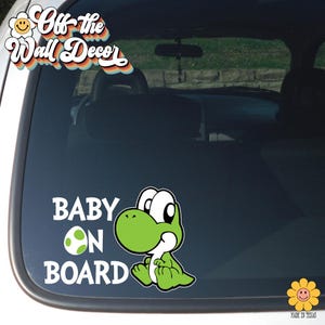 Baby on Board | Suction Cup, Vinyl OR Magnet Signs | Gamer Character
