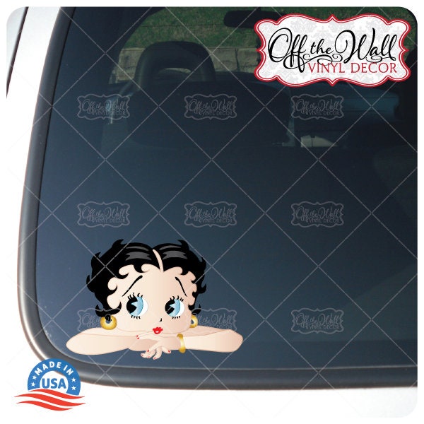 Betty Boop Face Graphic Die Cut decal sticker Car Truck Boat Window Laptop 7" 