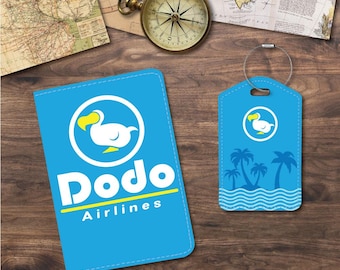 Passport Holder/Cover & Luggage Tags | Travel Set | Airlines