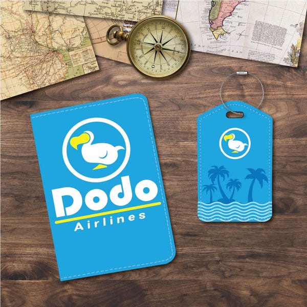 Passport Holder/Cover & Luggage Tags | Travel Set | Airlines