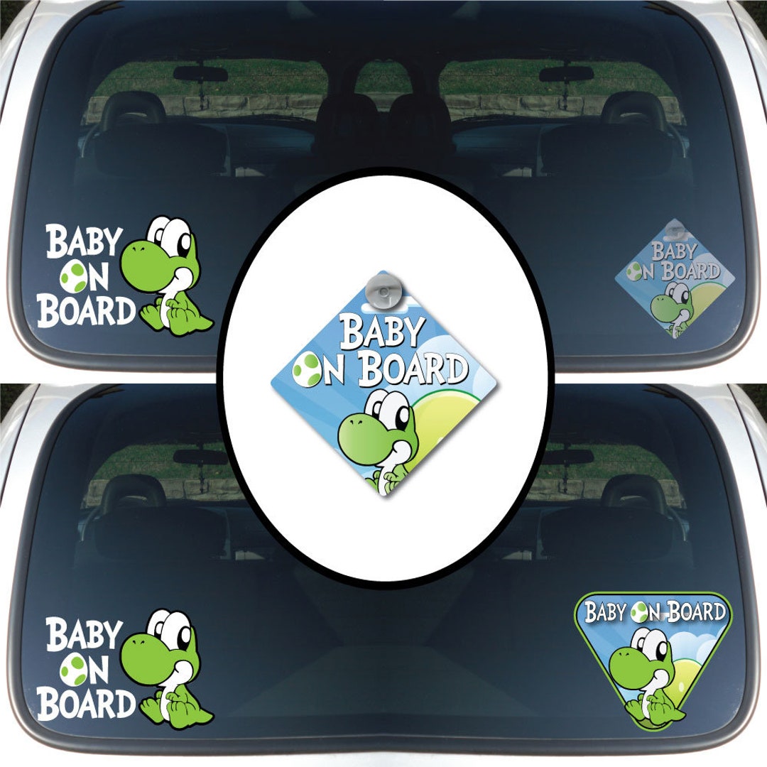 Baby on Board Decals Stickers Signs for Car Cool Sunglasses Baby 4 Pack 5 X  5 6 Year Outdoor Durability 