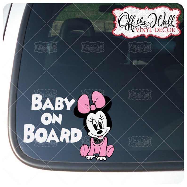 Overig Minnie Bebe Fille Enfant Auto Voiture Sticker Autocollant Bebe A Bord Luxclusif Com