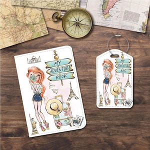 Personalized | Passport Holder & Luggage Tags | Travel Set | Wander! Taking Pictures!