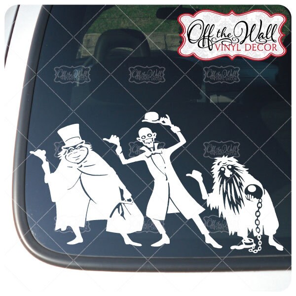 Disney Hitchhiking Ghost Vinyl Car Decal Sticker Etsy