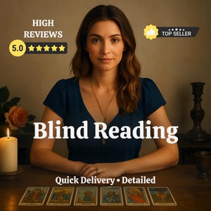 SAME HOUR, Blind Reading without Questions, Very Detailed Psychic Reading, Tarot Card Reading,Detailed Blind Tarot Reading,Spiritual Advices