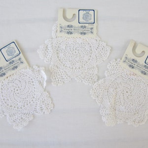 6 inch Heart Cutwork Doilies Wimpole Street Creations doilies White Doilies New NOS Vintage Cutwork Doilies