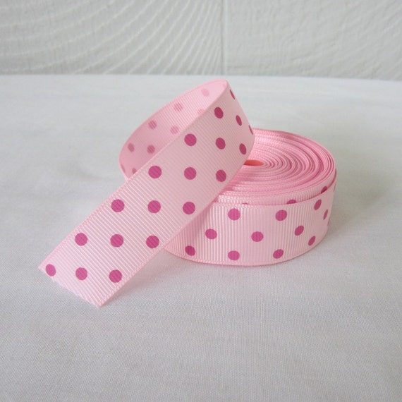 Baby Pink Grosgrain Ribbon 14 inch wide x 10 yards Pink Ribbon