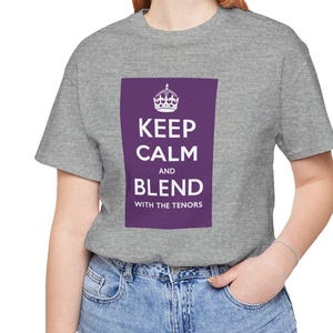 Behalten Sie Ruhe und Mischung T-Shirt | Lustiges Chormusik Shirt für Soprans, Alts, Tenöre, Bässe, Dirigenten & Musiklehrer