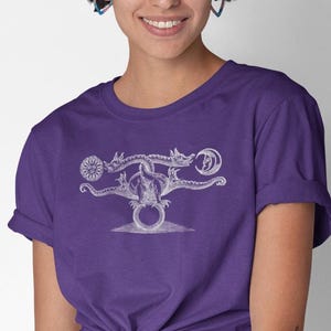 Alchemical Dragon T-Shirt | 1652 Two-Headed Serpent Woodcut Vintage Occult Art