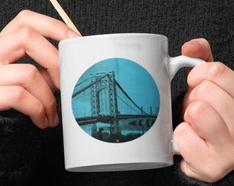 George Washington Bridge Mug | NYC Landmark Coffee Cup